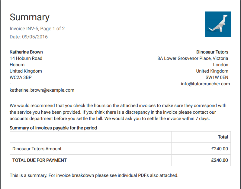 checking outstanding invoices